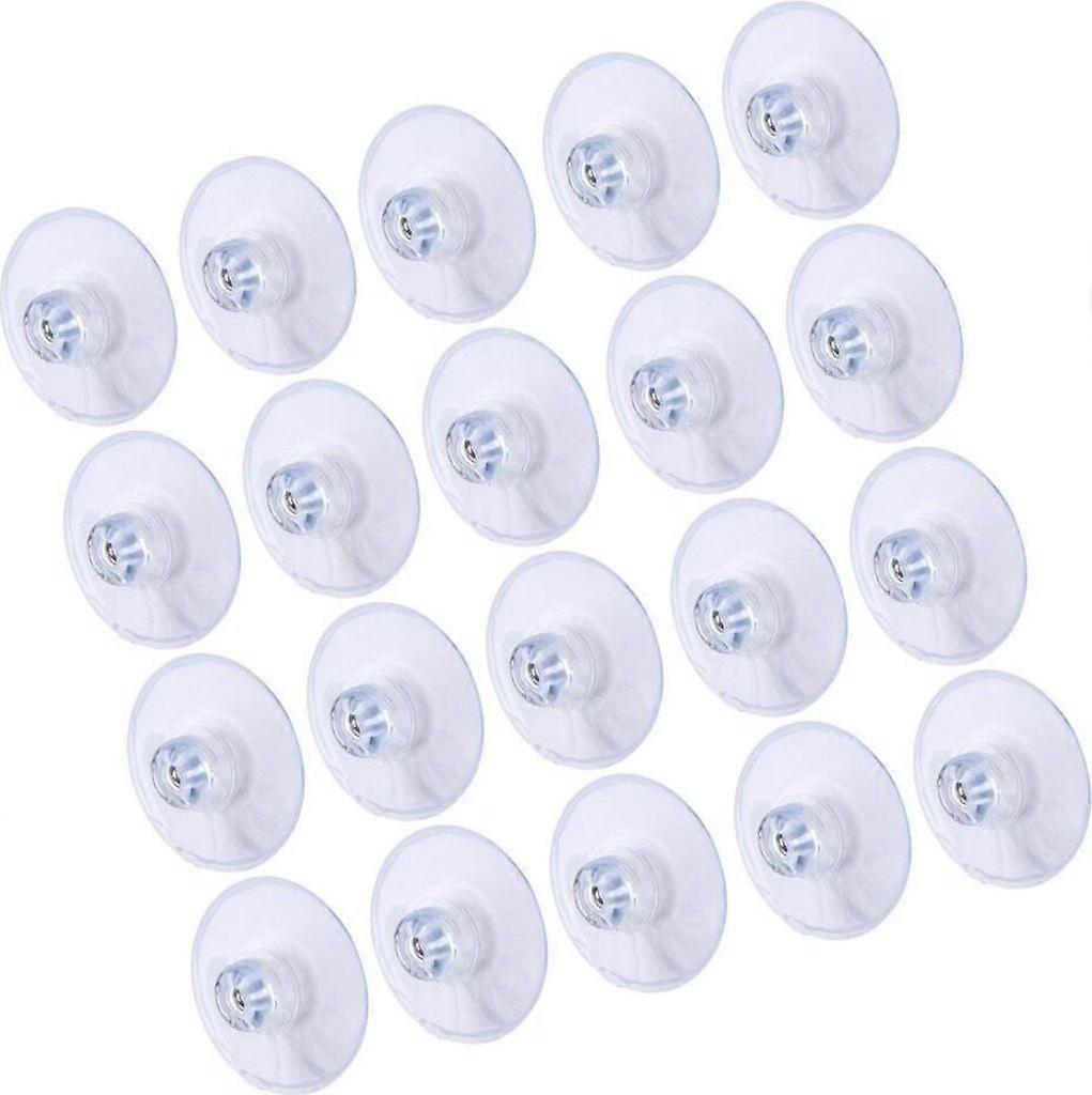 20pcs 45mm large suction cups PVC plastic suction cups without hooks, transparent