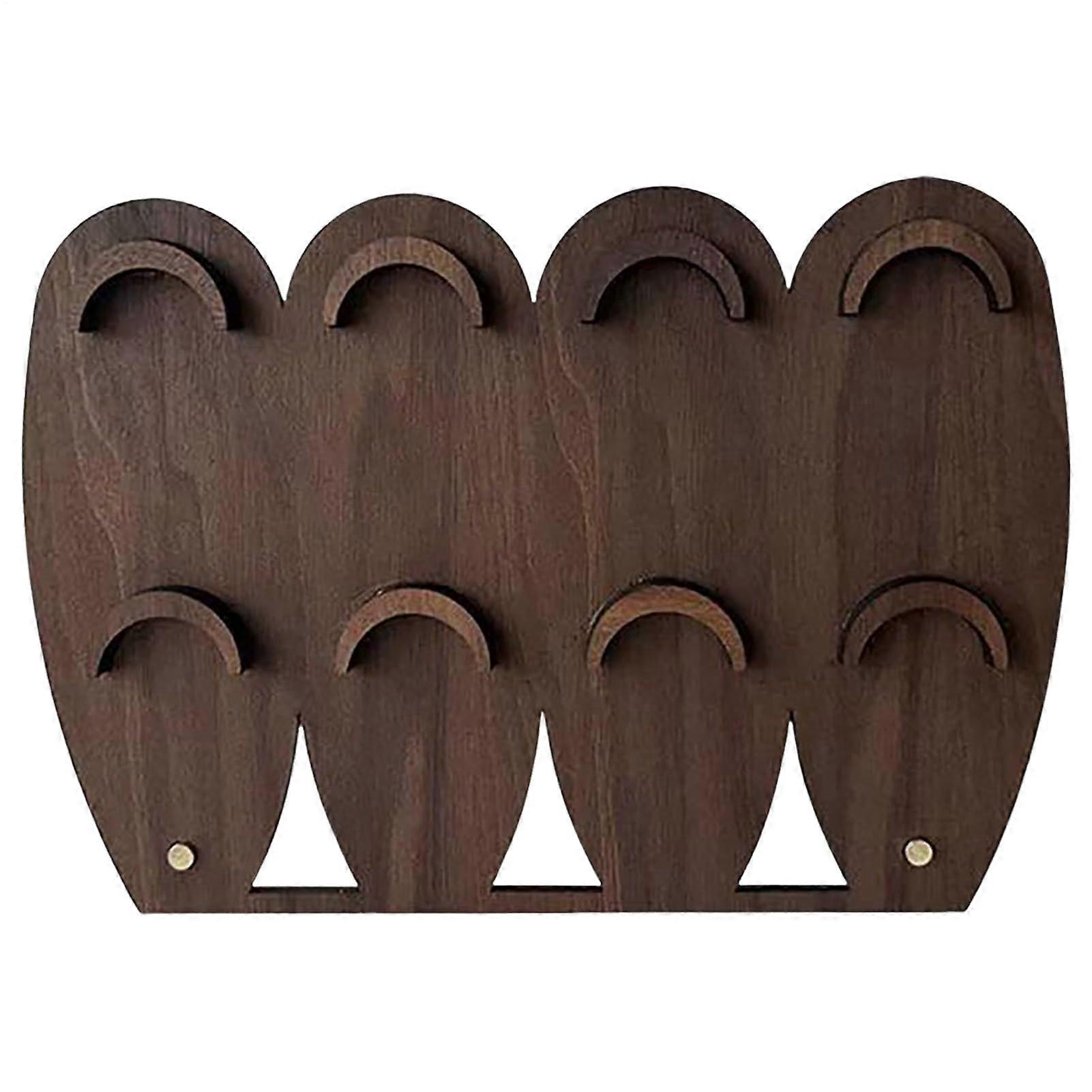 Generic Wood Jewelry Stand, versatile use, spacesaving design, decorative storage solution, rustic display rack for home decor, desktop, seller