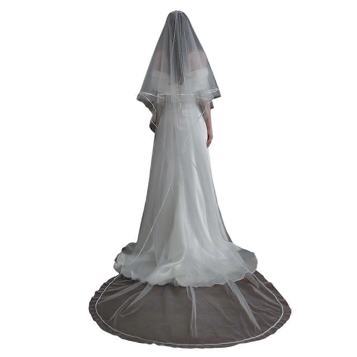 Wedding veil, 175cm, white, 1pc