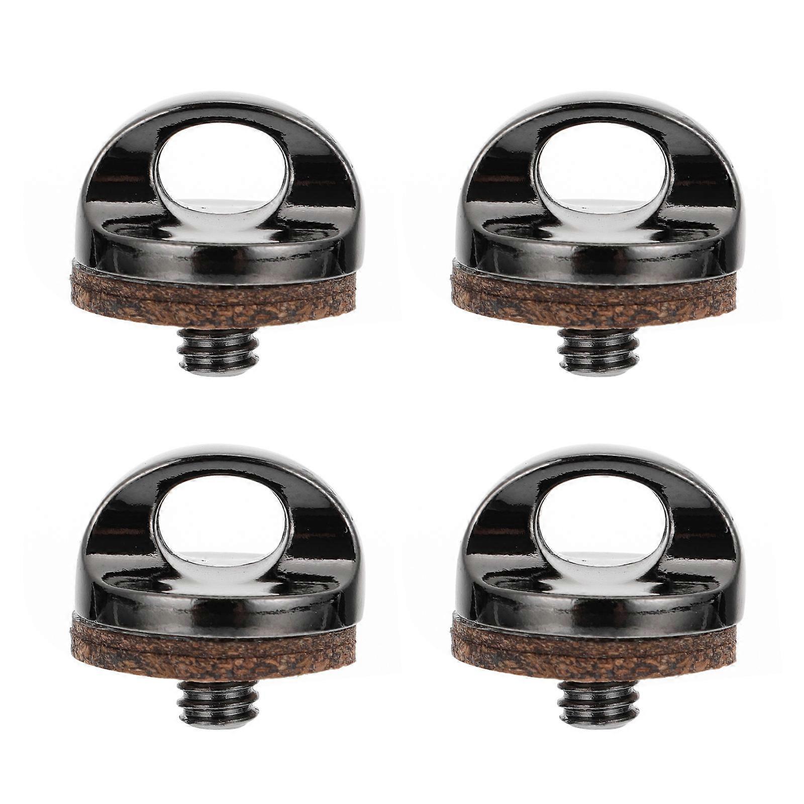 Screw for Camera Strap Round Shape Zinc Alloy with Wooden Washer Outdoor Activities 4Pcs