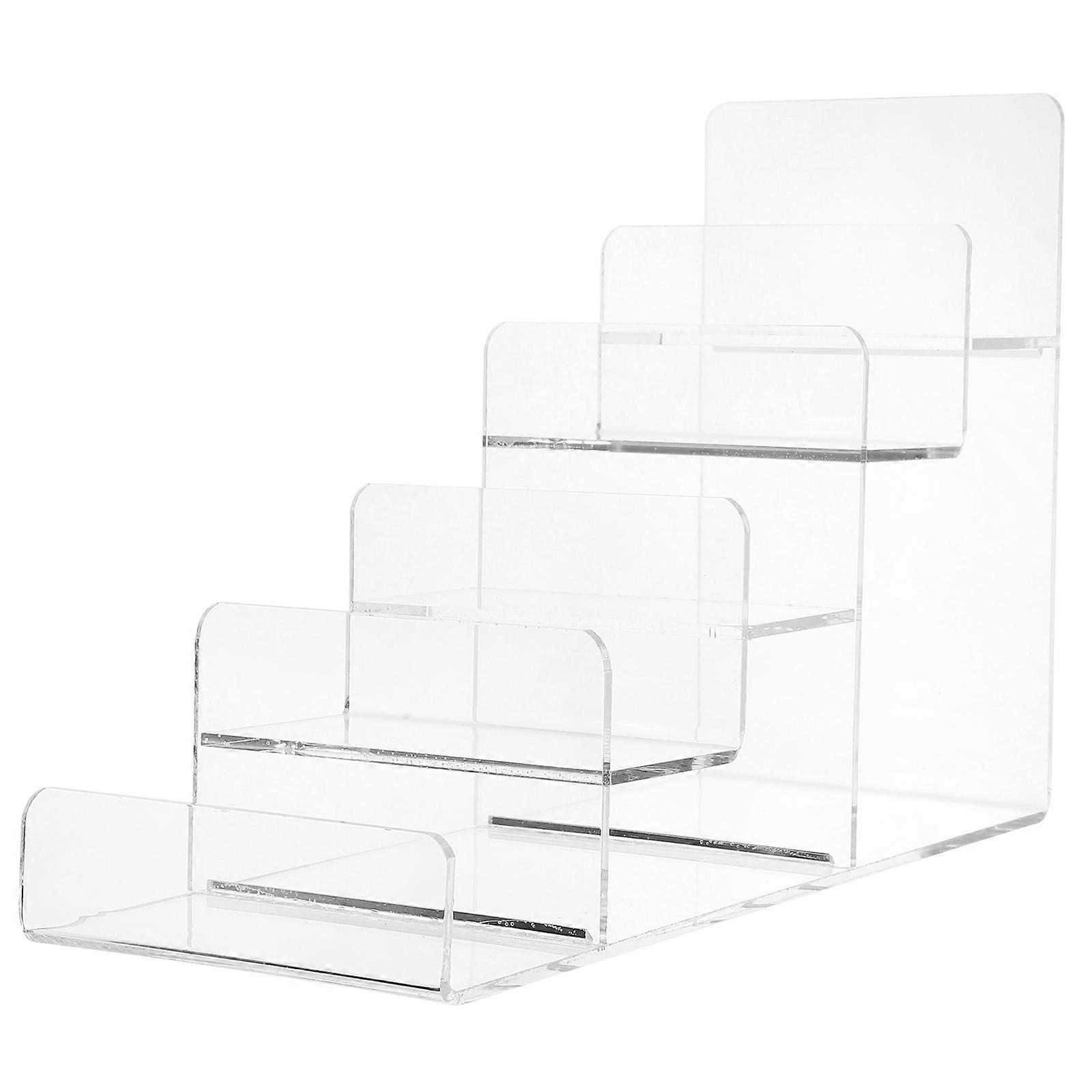 Handbag Organizer Clear Display Stand Trapezoidal Multi-Tier Storage 10.6×7.1×3.9in 1Pcs
