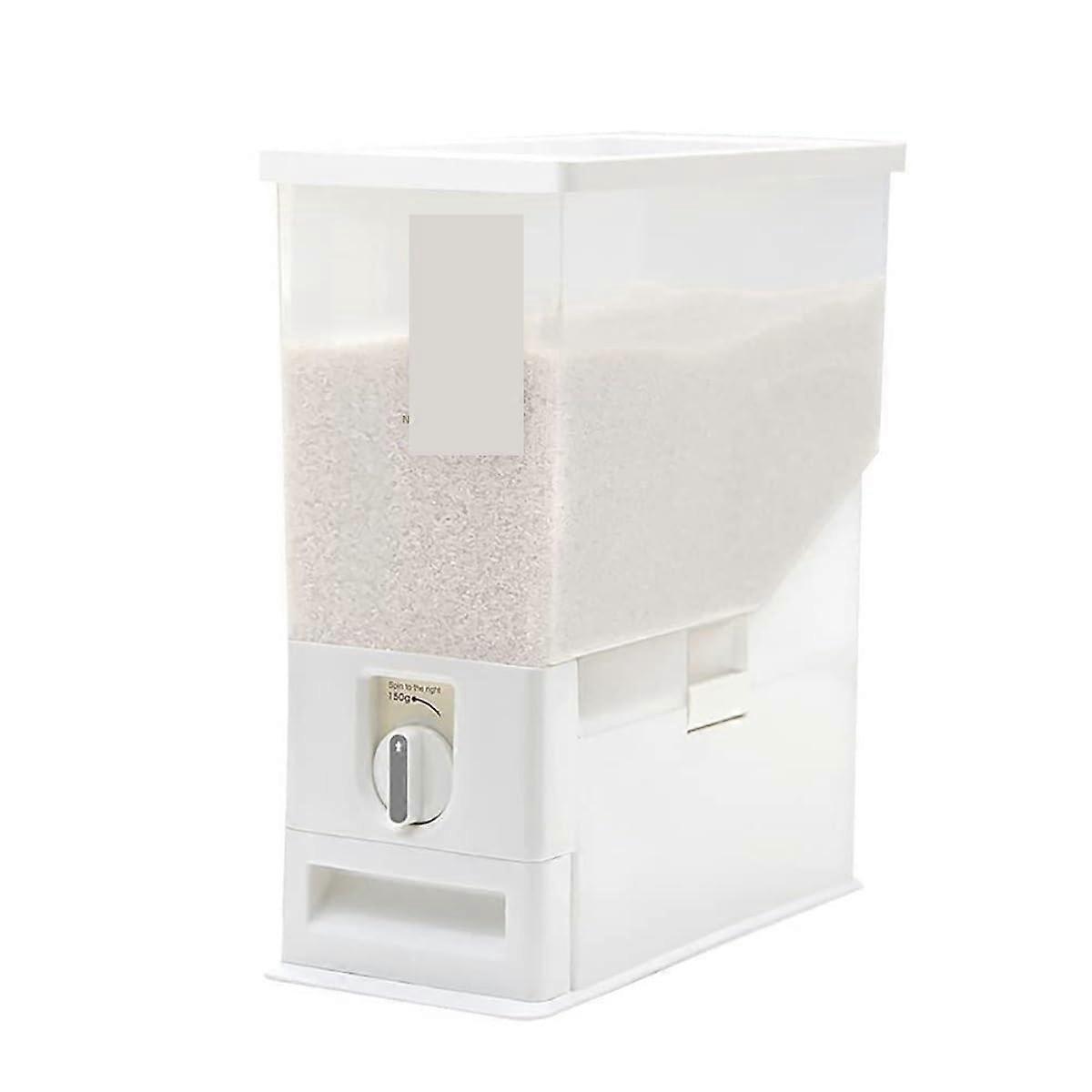 Muesli dispenser, cereal storage container, sealed storage box with lid, dry food dispenser cereal dispenser (15kg) 15kg white.