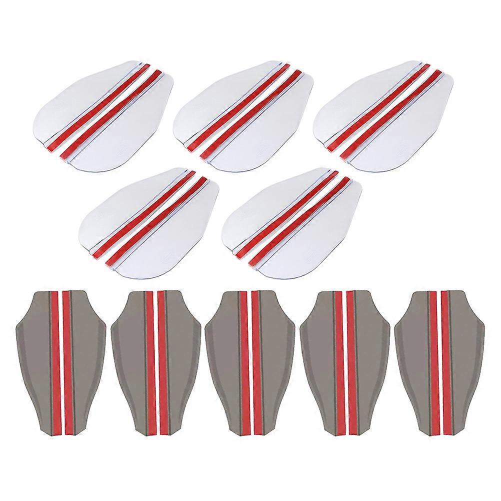 Rearview Mirror Rain Protection Covers Sunshade Reduce Reflection 10 Pairs Transparent For SUV Truck