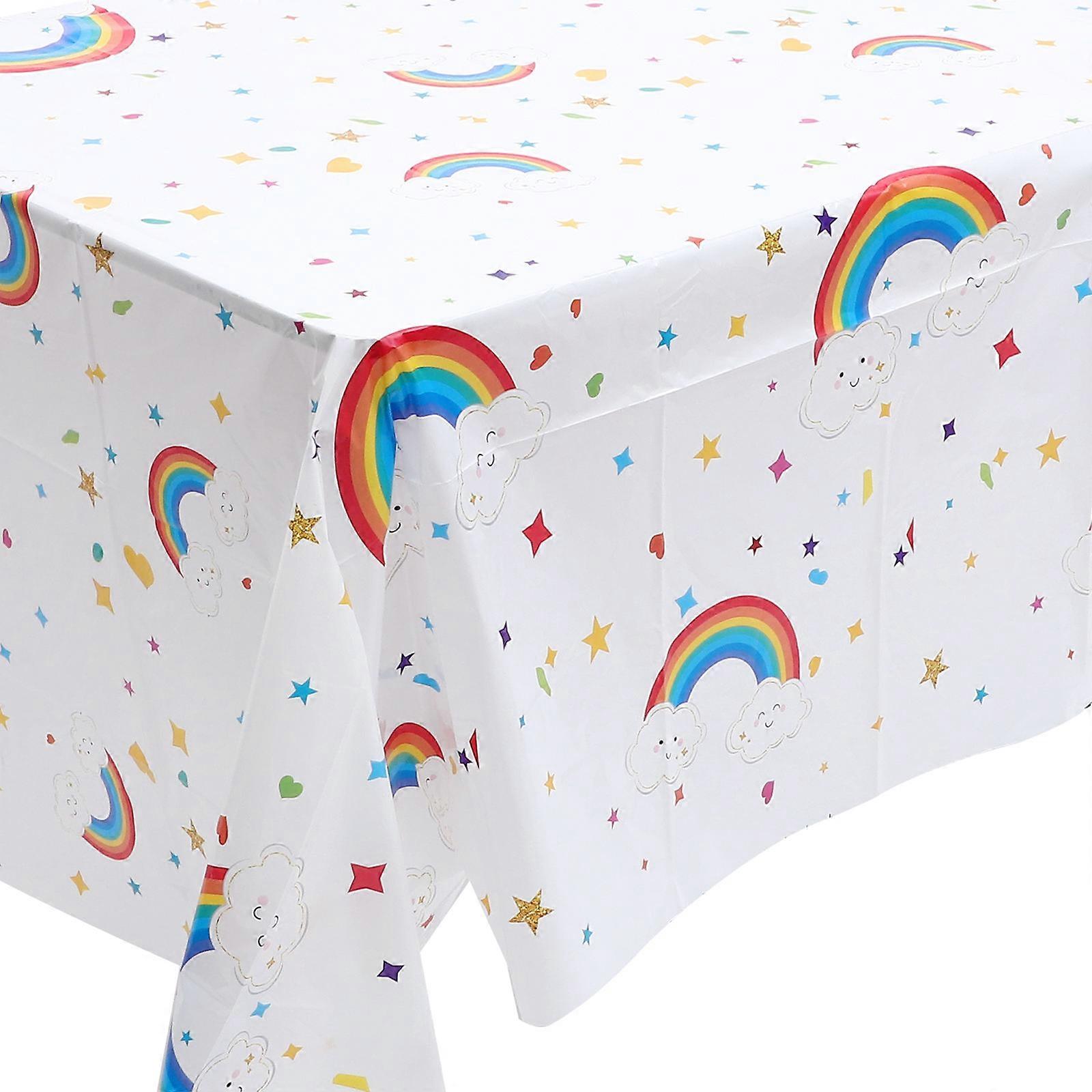 Disposable Tablecloth Assorted Color Rectangle Shape for Birthday Parties 220x130cm 3Pcs