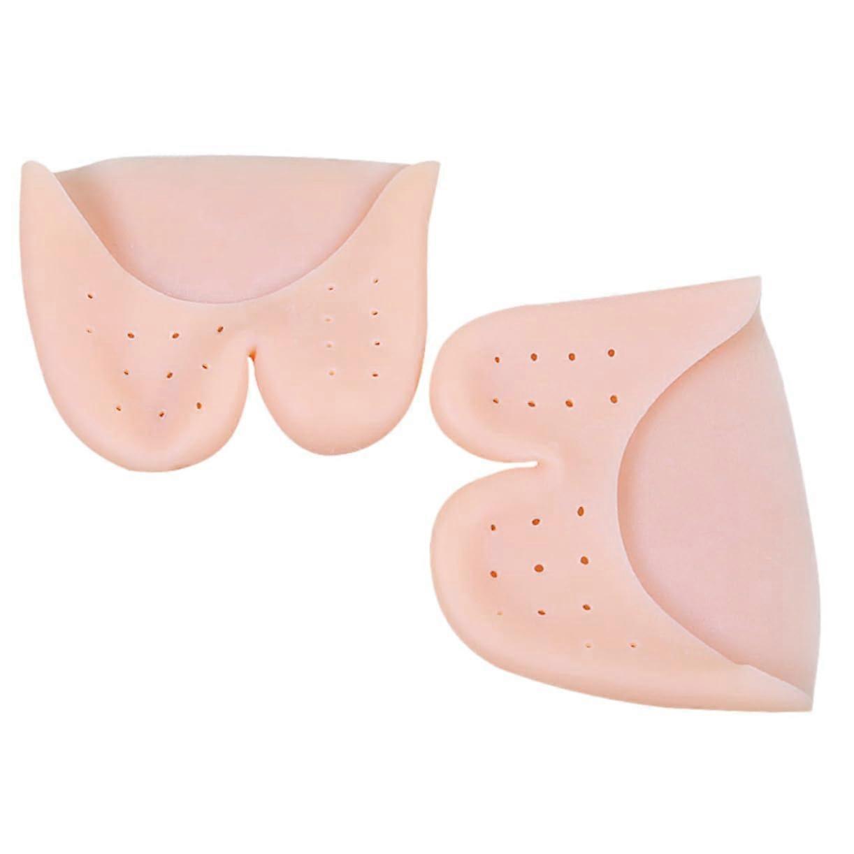 2 Pairs Gel Toe Cap Toe Protector Hole Shoe Covers Lace Cushion