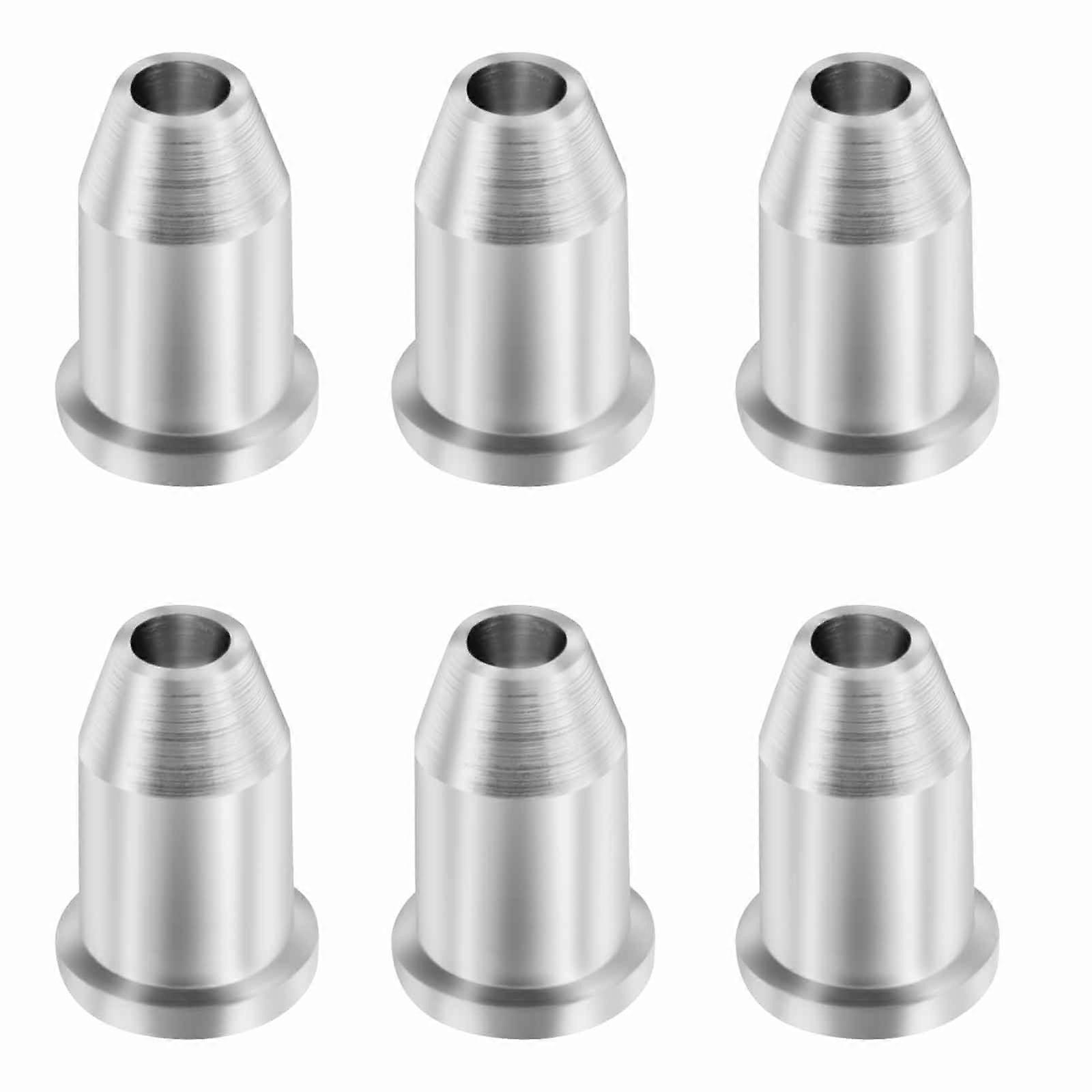 Guitar String Ferrules String Through Body Building Guitar Maintenance Alloy 1.2x0.8cm 6Pcs