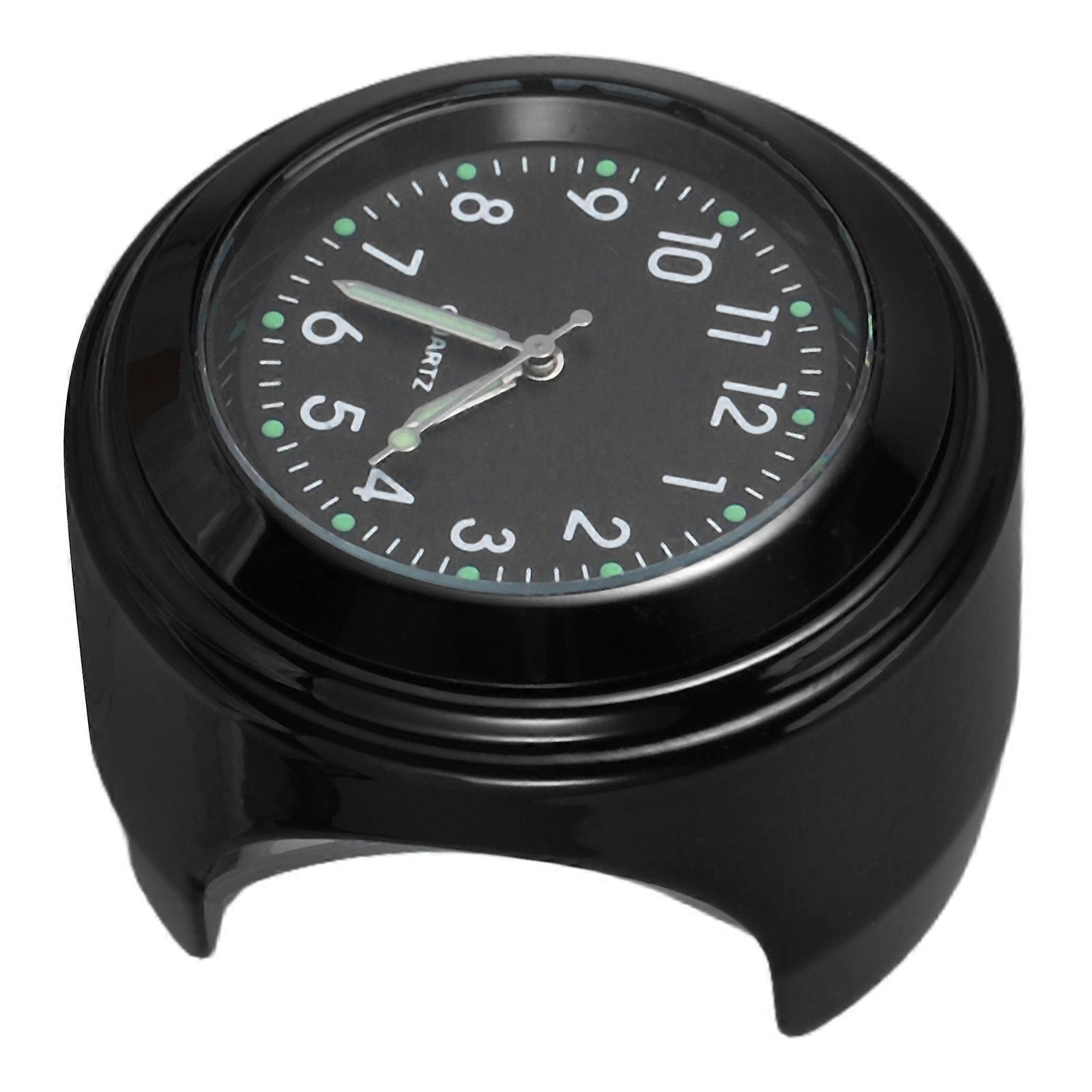 Motorcycle Handlebar Clock & Thermometer   Waterproof Aluminum Dial for Accurate Time and Temperature Display