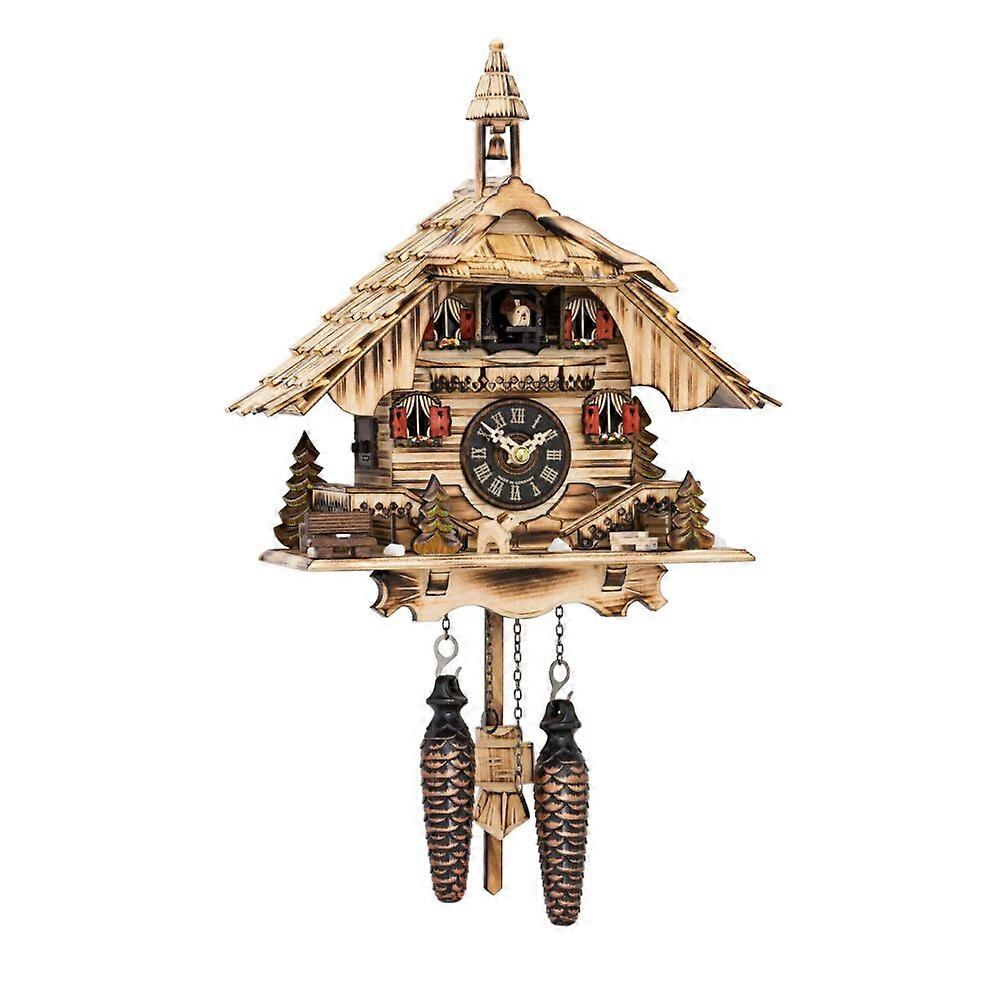 Engstler - 444/22_Q - Cuckoo Clock - Quartz - Walnut - 31 cm