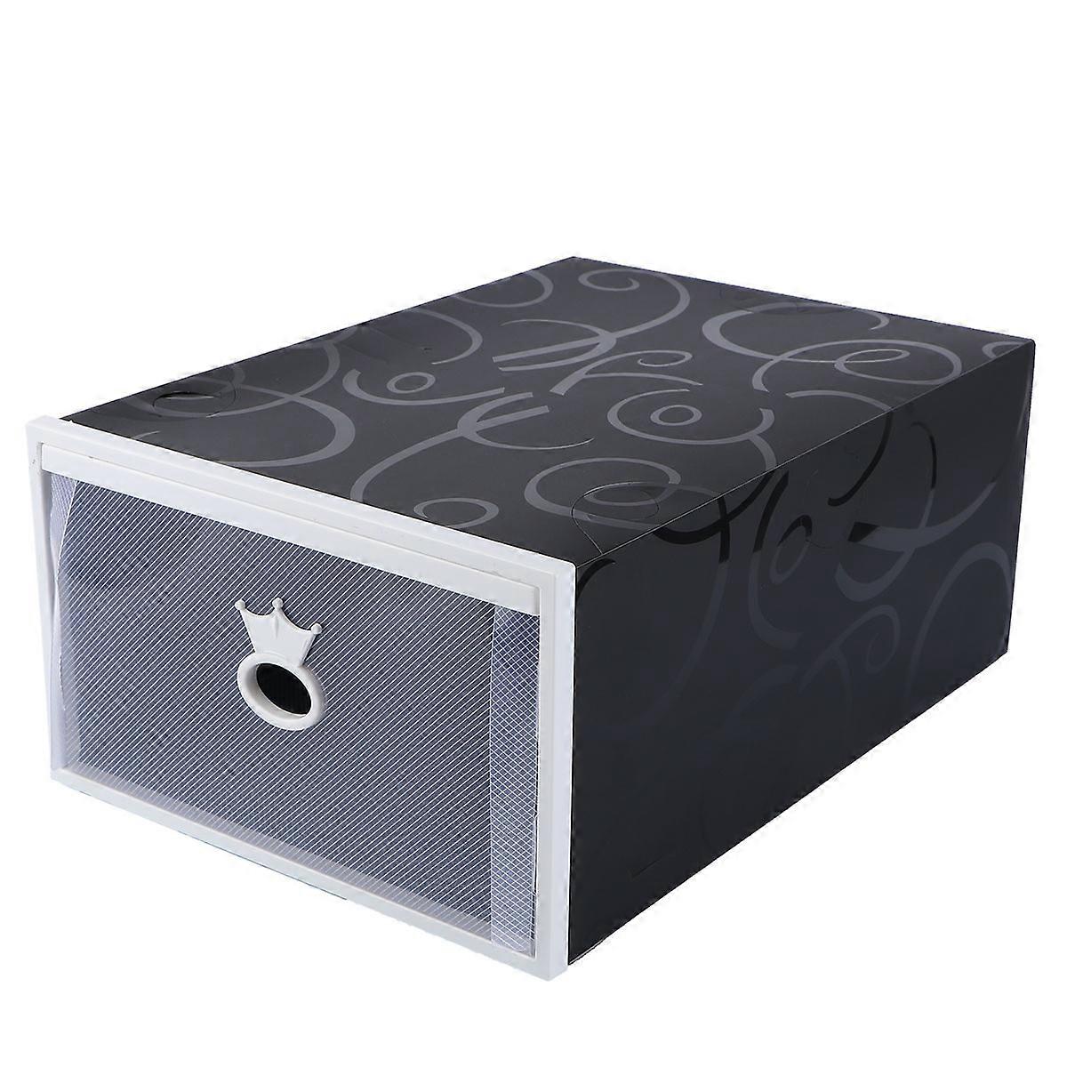 Transparent Plastic Shoes Storage Container with Large Capacity Foldable and for Easy Organization