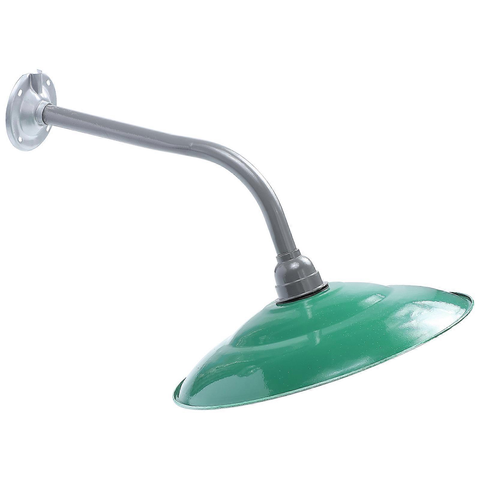 Green Enamel Lamp Shade for Home Use Retro Style Dust Protection and Decorative Diffuse Lighting