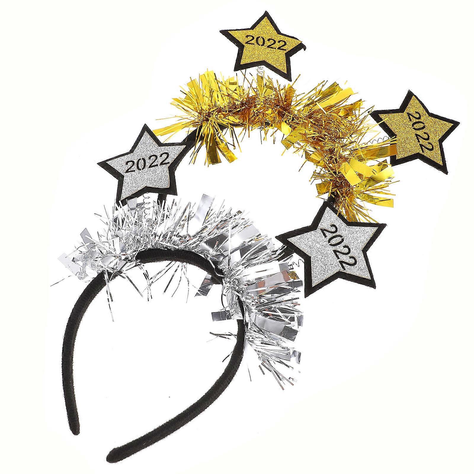 Sequin Star Headband Garland Material Party Decorative 2Pcs