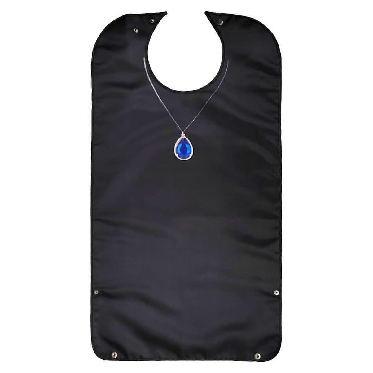 Waterproof Reusable Adult Bib for Seniors Practical Food Protector with Flexible Design and Button Closure for Daily Use and Special Occasions