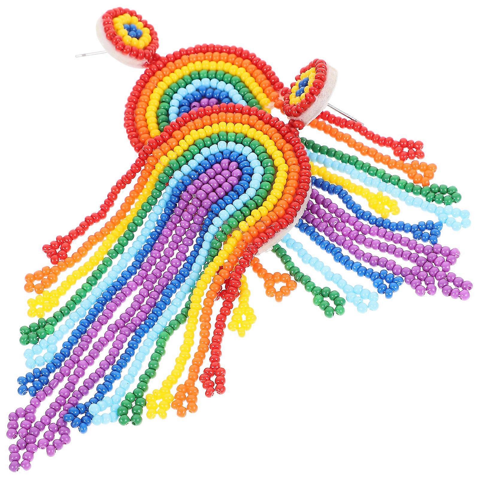 Assorted Color Plastic Jewelry Set for Decor with Dangle Earrings 1 Pair