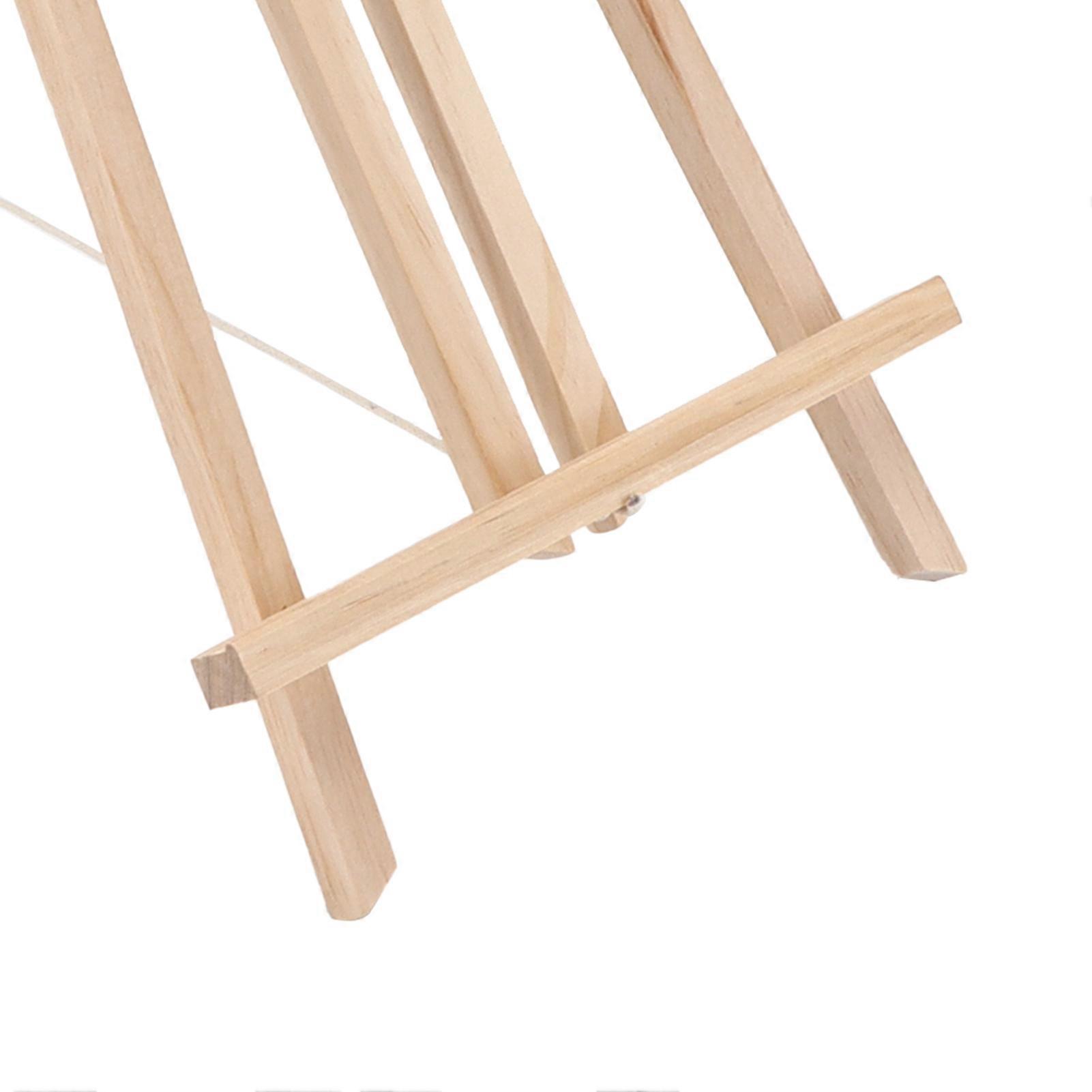Wood Easels Adjustable Portable Light Compact Wood Desk Easel for Classroom Art Activities Painting Parties ExhibitionsL 50cm