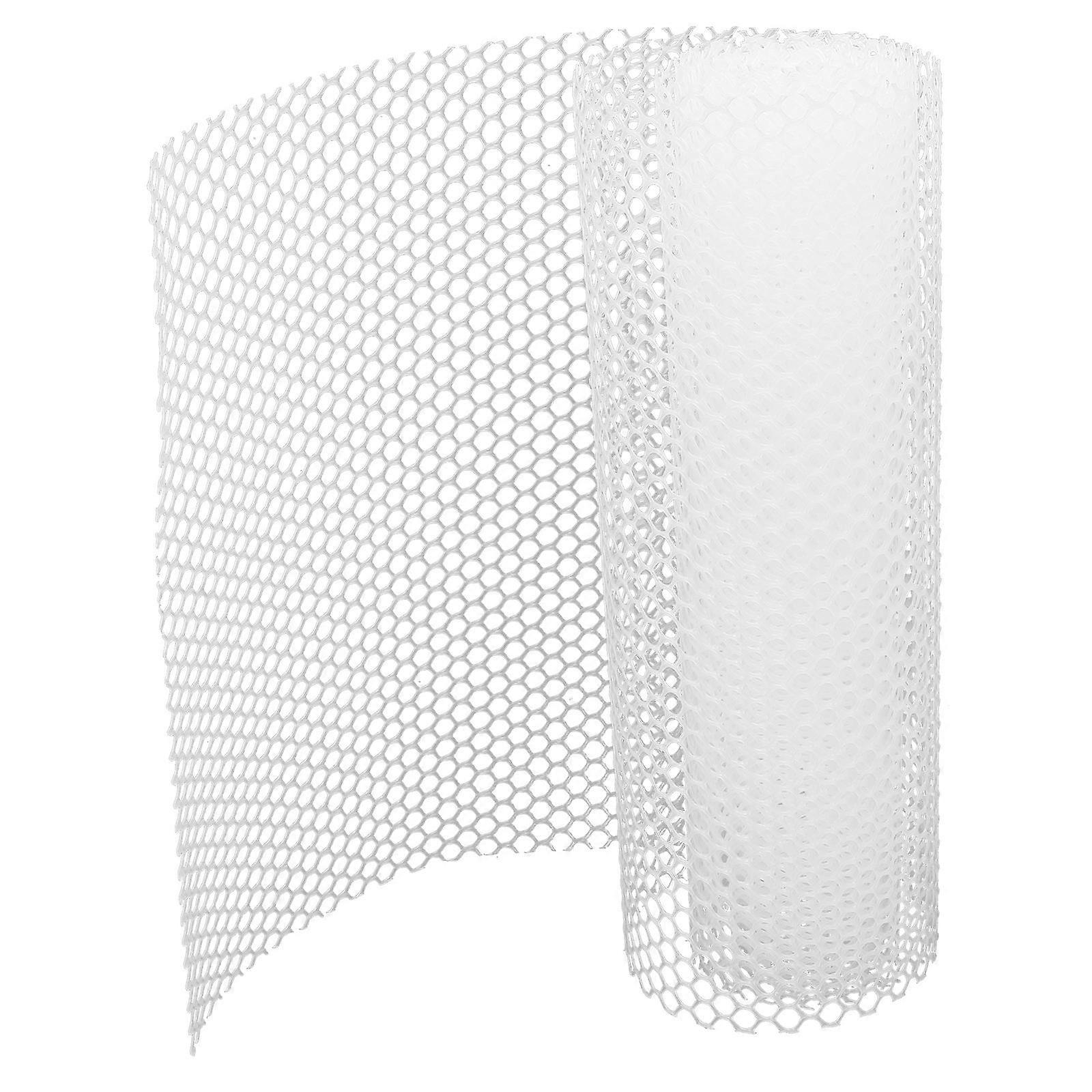 Garden Fence Net for Poultry and Climbing Plants White Plastic Mesh Screen 7.87x16.4 Feet