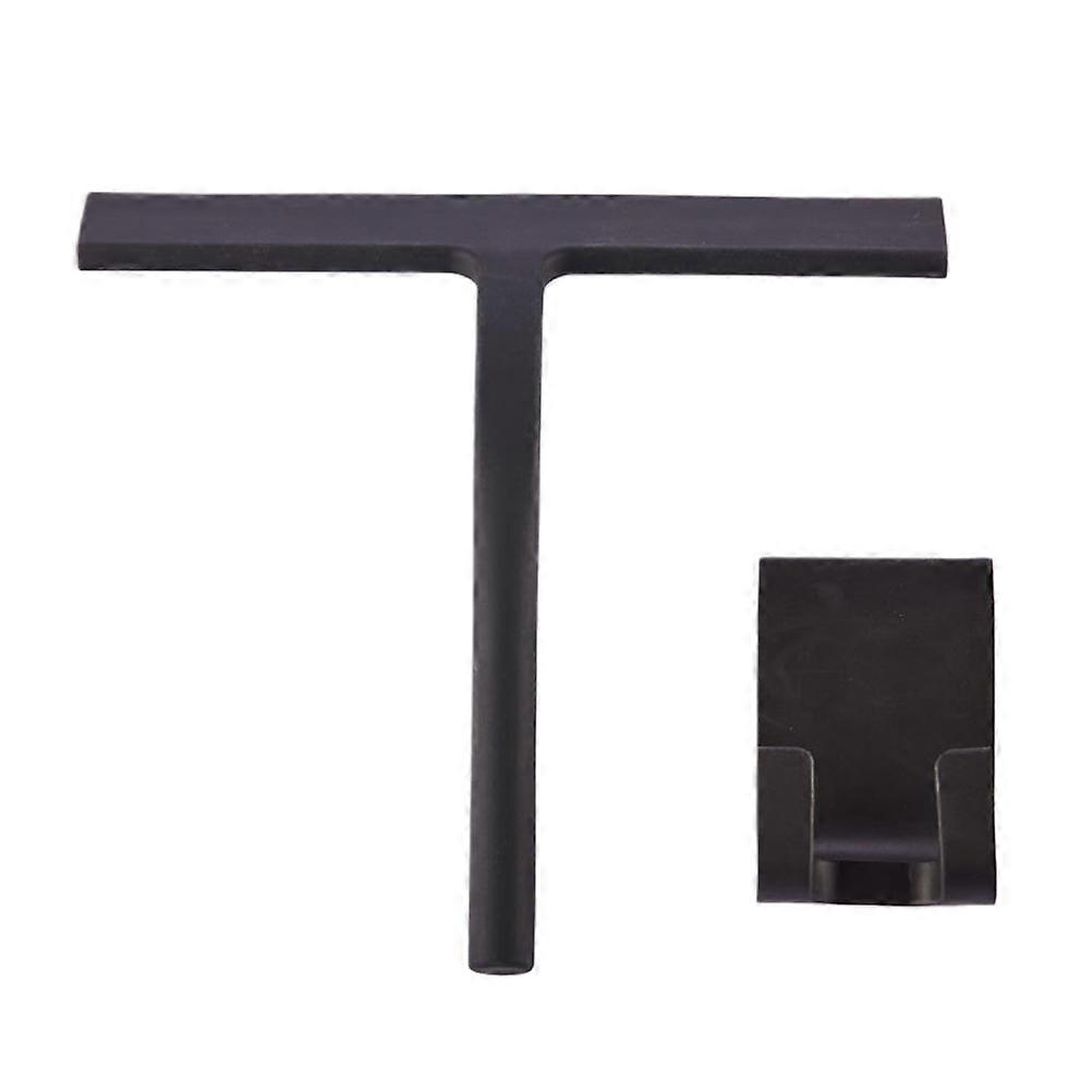 Silicone Cleaning Brush for Scraping Water on Glass Windows and Tiles 1 Set Black