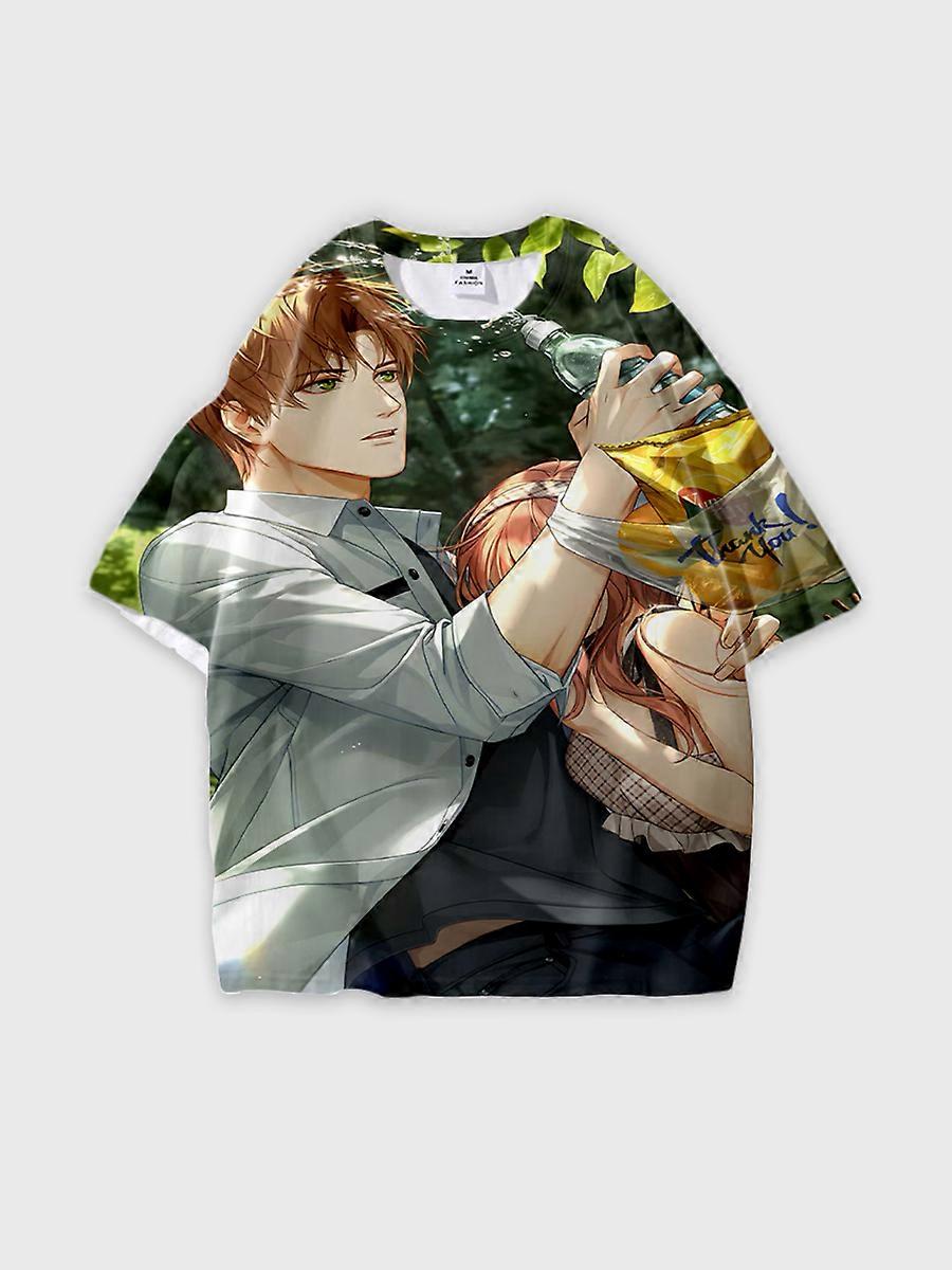 T-shirt col rond Role Pattern ample manches courtes E192