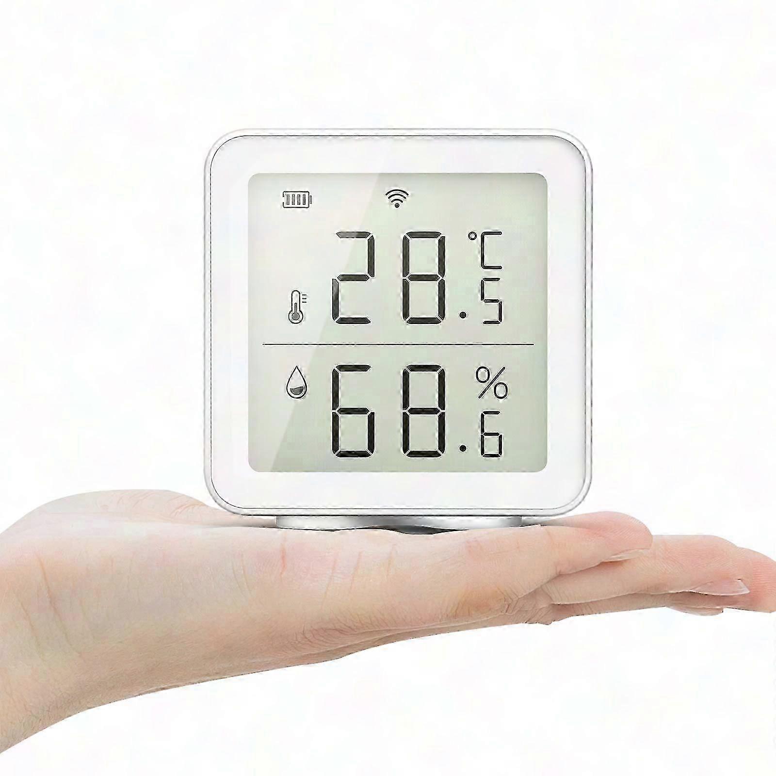 Smart WiFi Temperature Hygrometer with Humidity Alert, Works with Alexa & Smart Life App