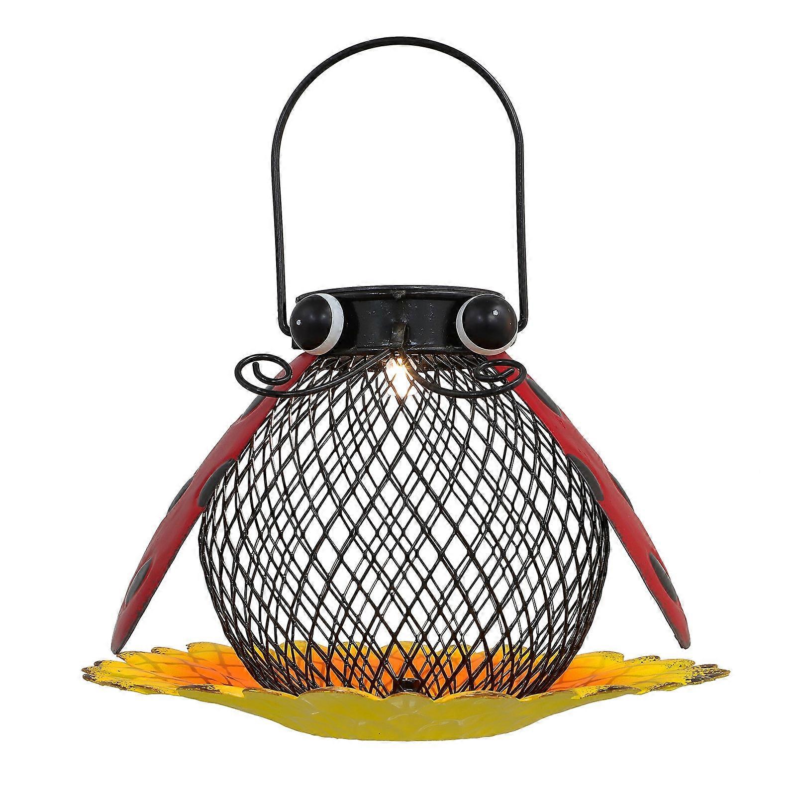 Insect Shape Solar Bird Feeder Ideal For Backyard And Garden Use 1Pcs