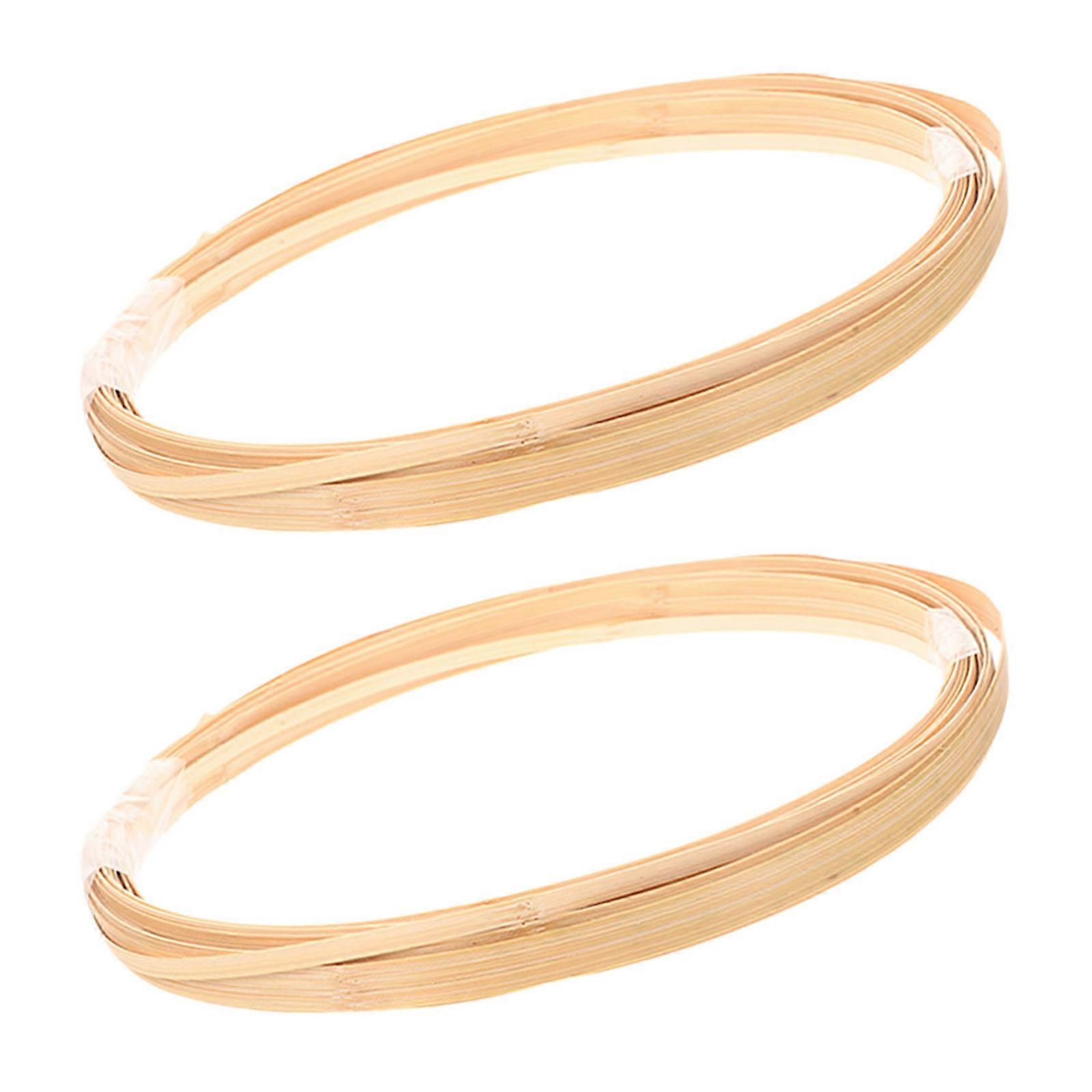 Bamboo Weaving Strips Bundle Multi Functional DIY Reed Coils for Basket Making and Furniture Repair