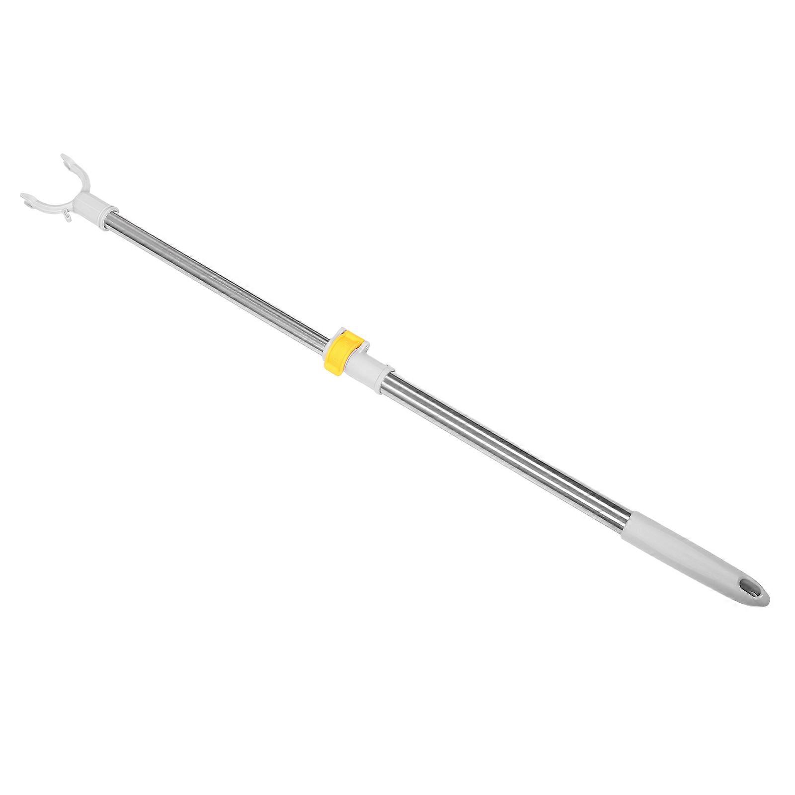 Stainless Steel Adjustable Telescopic Closet Rod Ceiling Mounted Laundry Drying Pole Compact Design for Small Spaces Locking Feature for Clothes