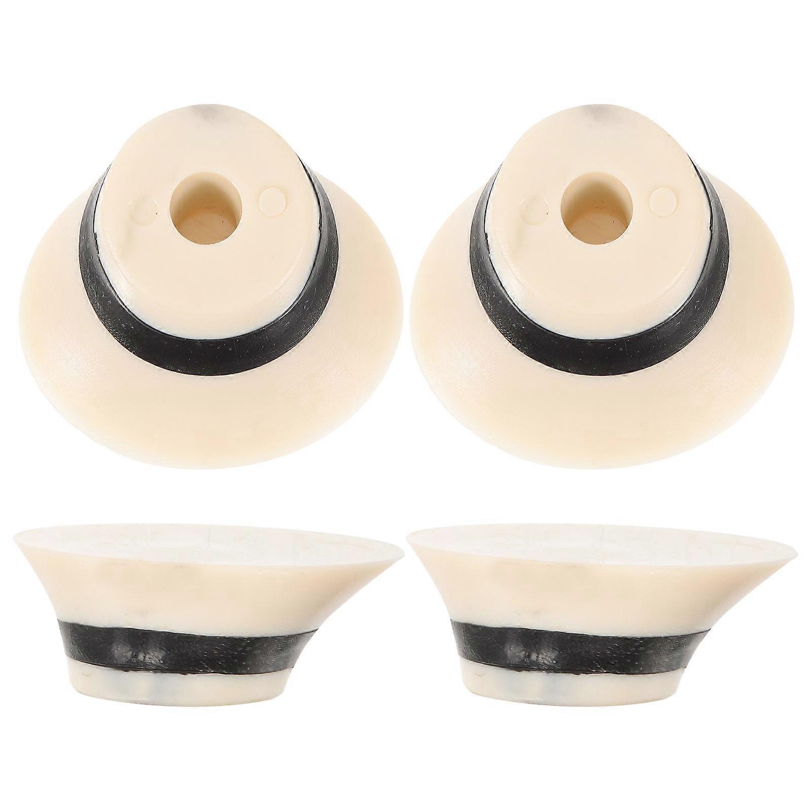 Erhu Parts And Accessories Hardware Fitting Shanghai Design Bone Powder 4Pcs