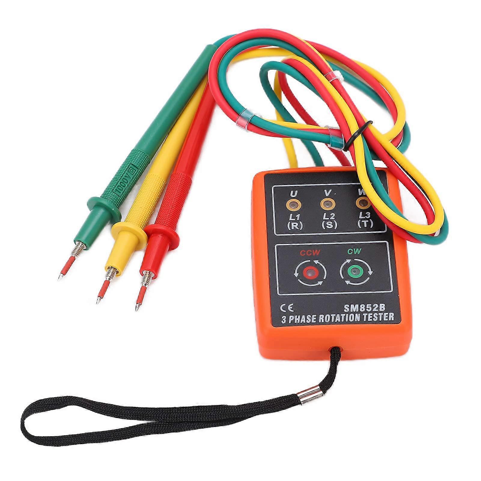 3phase rotation tester, phase sequence meter effective for families, laboratories, schools