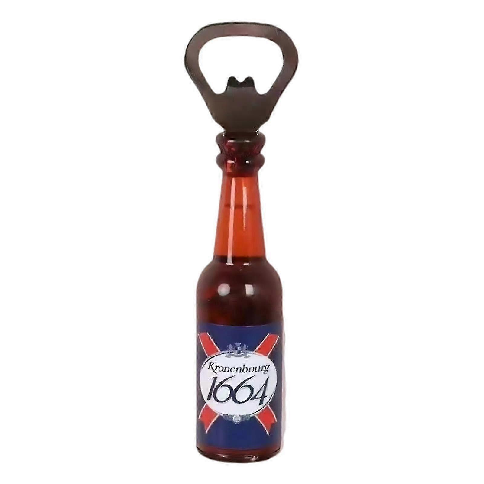 Retro Magnetic Beer Bottle Opener Simulation Beer Bottle Drink Bottle Opener Refrigerator Sticker