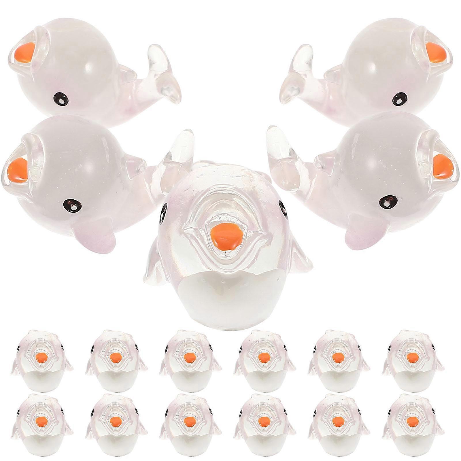 Mini Marine Animal Figurines 20Pcs Decorative Desktop Ornaments For Indoor And Outdoor Decoration 2.5X2CM Size