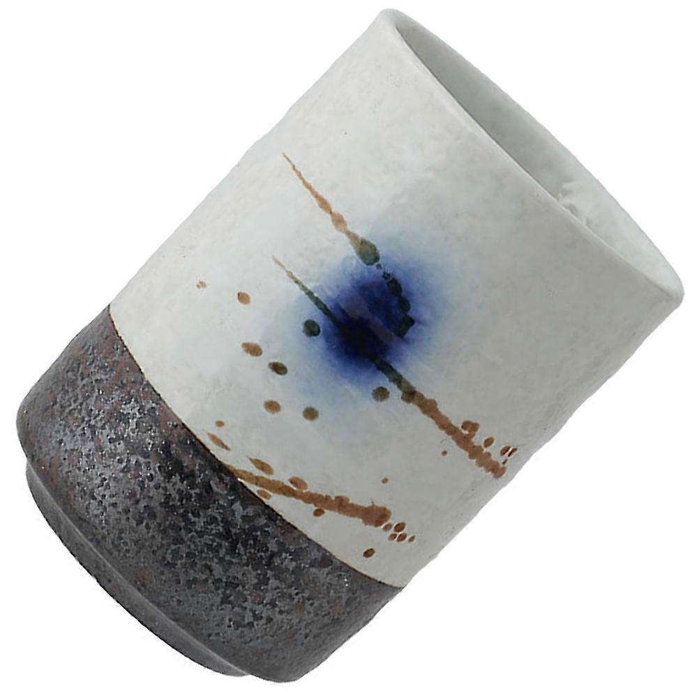 Japanese Ceramic Water Cup Straight Body Ideal For Leisure Time Enjoyment Multi-Color 1Set