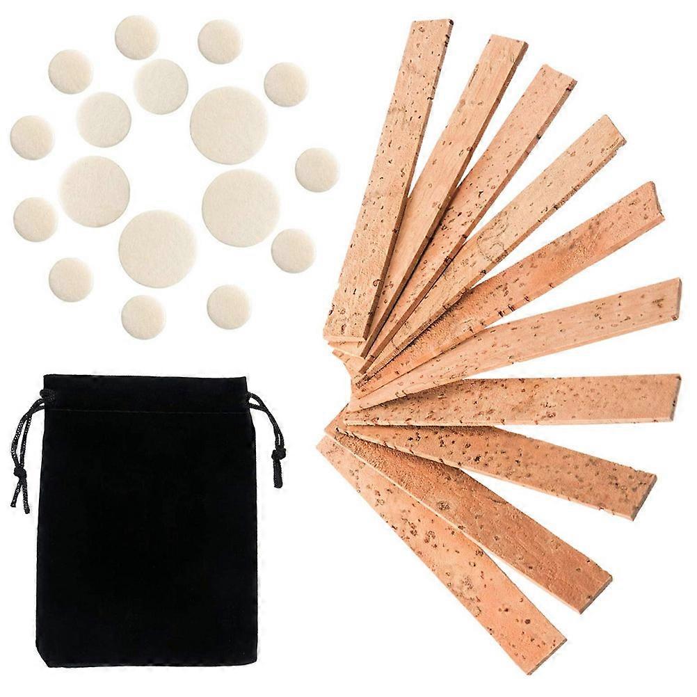 27pcs Clarinet Accessories Including Neck Joint Cork and Woodwind Pad in Assorted Colors