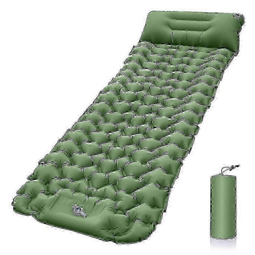Sleeping Pad for Hiking, Ultra Lightweight & Compact Self Inflating Air Mattress with Built-In Foot 