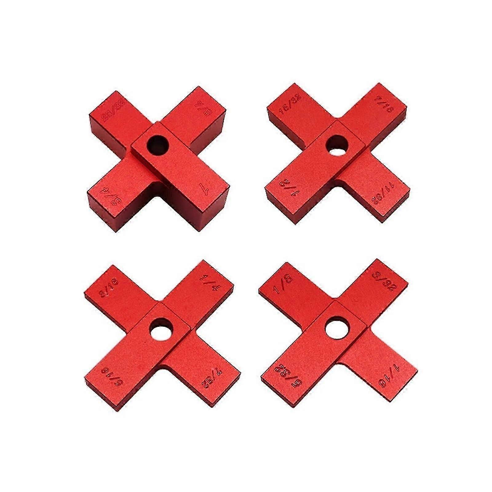 Metric Gage Block Set 4-Pack - Precision Setup Bars for Router Table, Saw, Cross Height Gauge