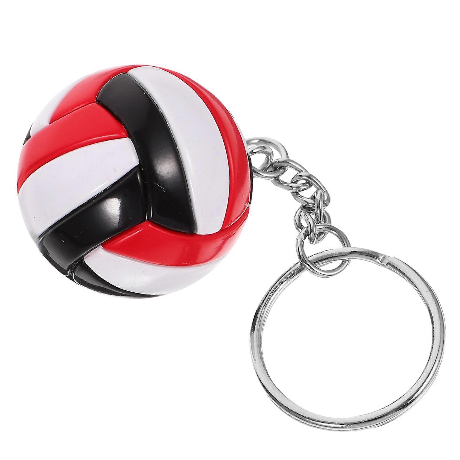 Volleyball Key Chain Pendant Multi Function Sports Keyring Charm Durable Imitation Bag Pendant for Sports Lovers