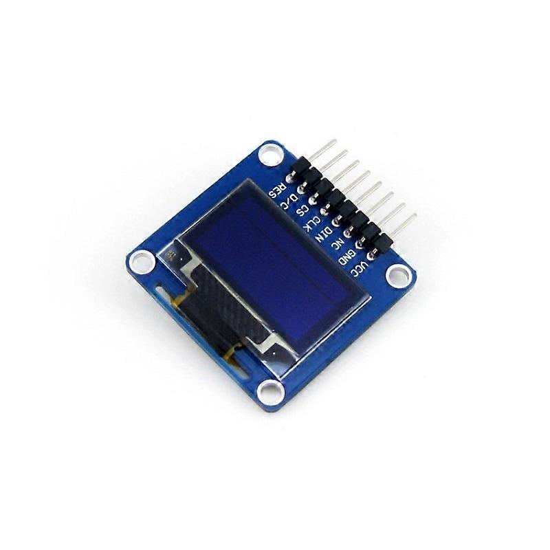 Waveshare 0.96 inch 128*64 OLED , SPI/I2C Interfaces, Angled Horizontal Pinheader