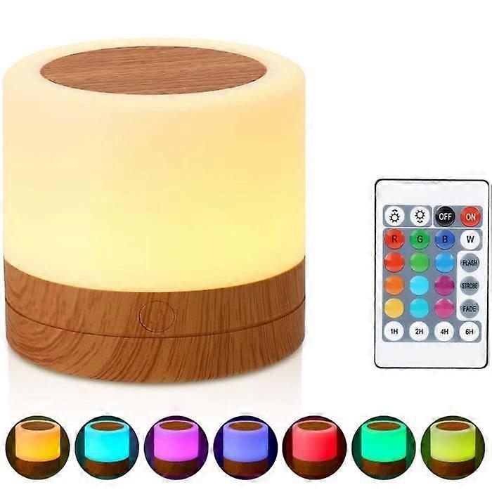 Children's Night Light - HAUTSTORE - Mini 360 Multicolor Bedside Lamp - USB Rechargeable - Plastic