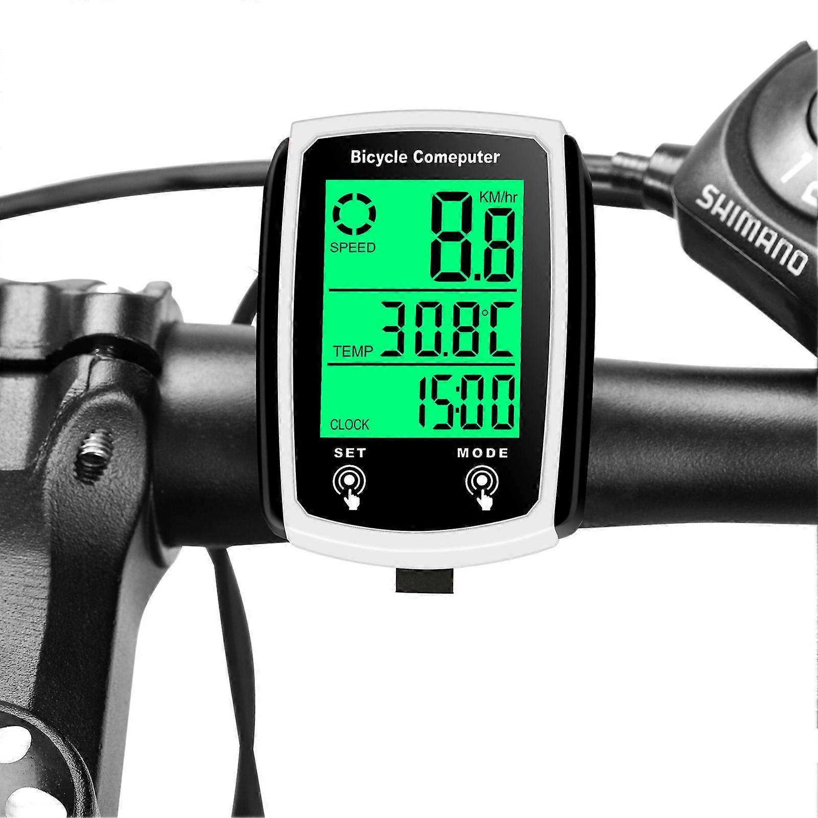 Wired Bike Computer 19 Functions Touchscreen 45x20x60mm Waterproof