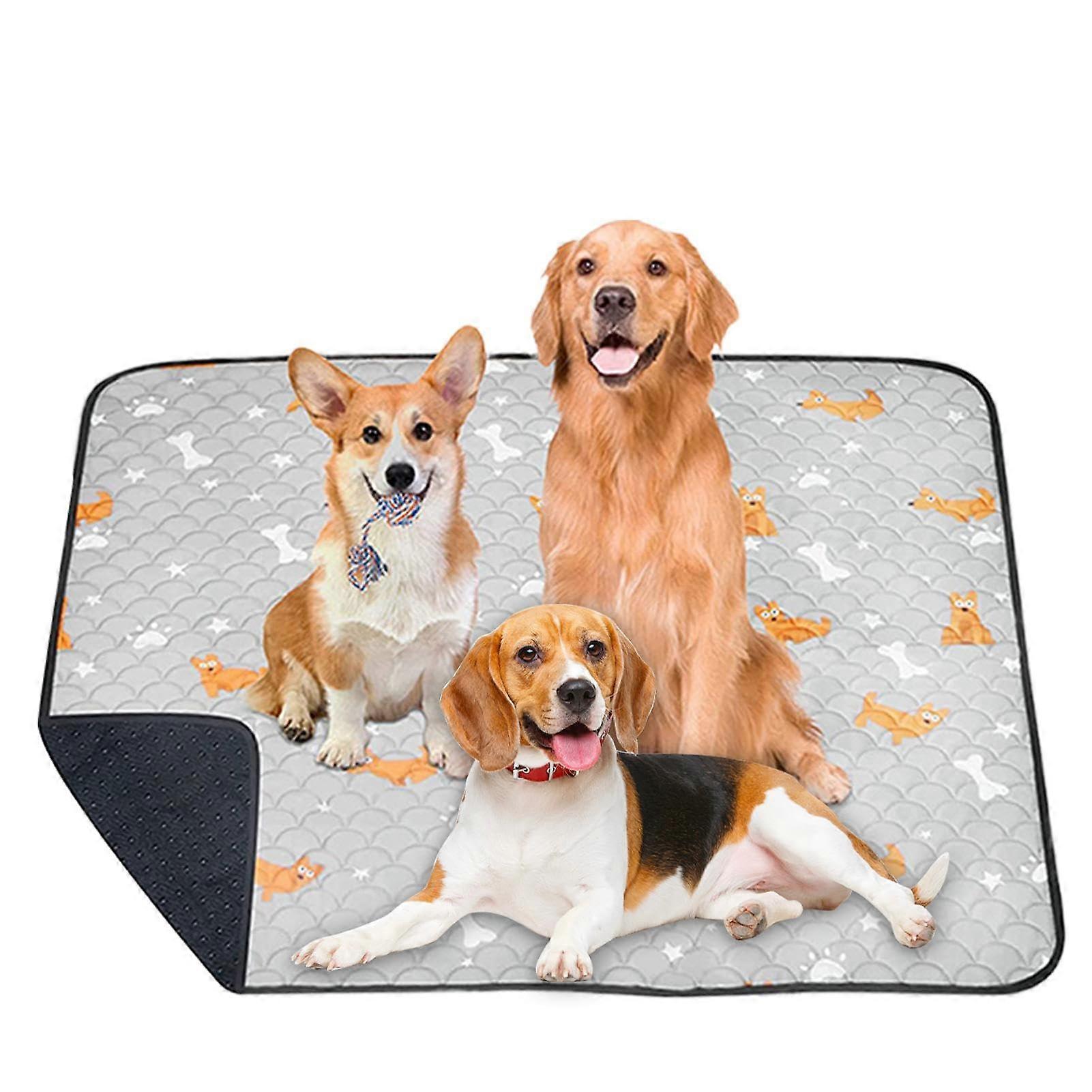 Reusable Bed Pads, Washable Pads Waterproof Mattress Topper Waterproof and Washable Pads for Adults, Light Gray