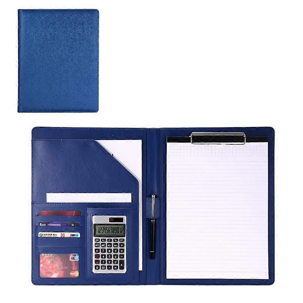 A4 Document Folder A4 Size Clipboard Resume/Meeting/Legal Document Organizer Office Organizer Meeting (Color: Blue, Size: 325x250mm) 325x250mm Blue