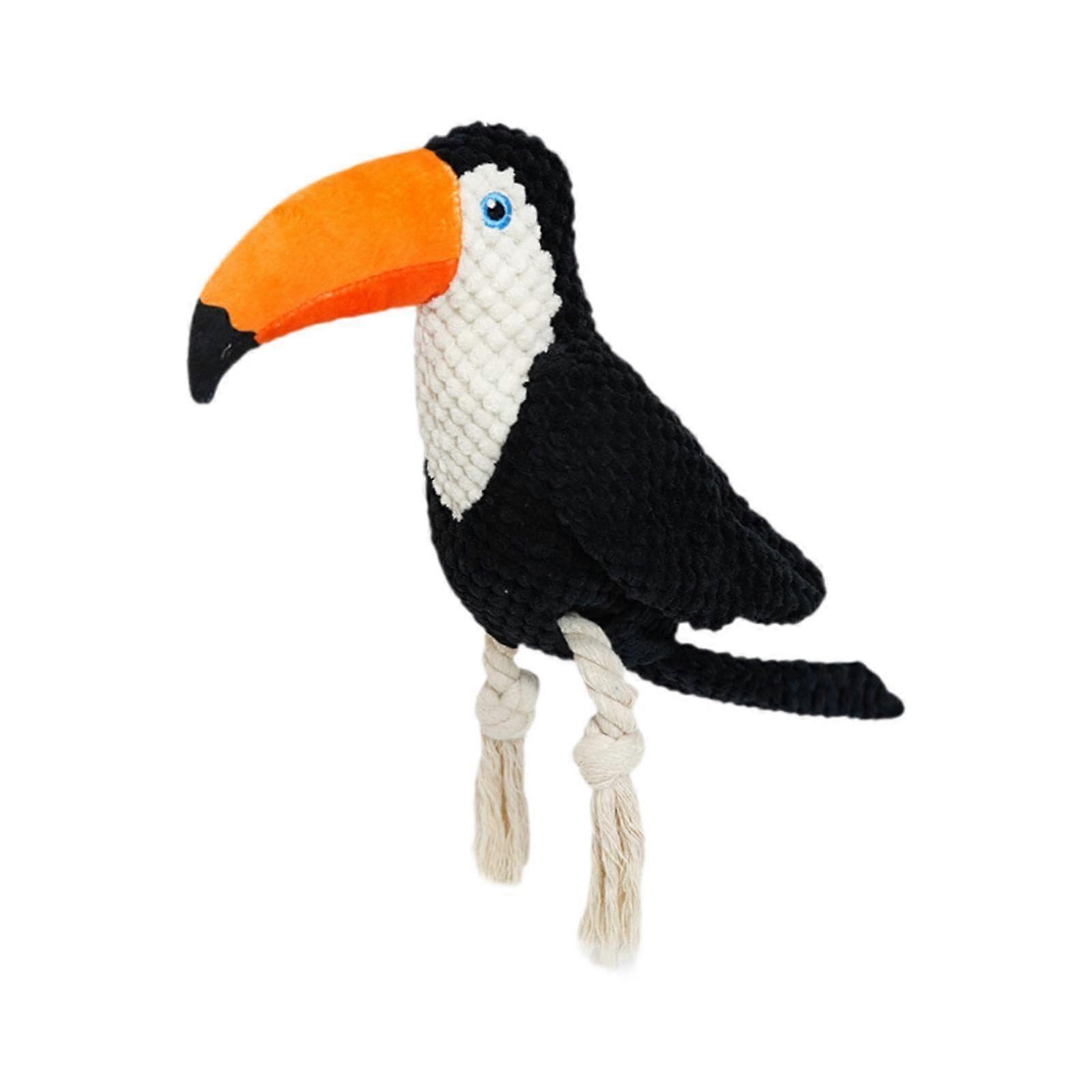 Interactive rope toy for dogs with squeaker and cotton, suitable for all breeds, Tukan