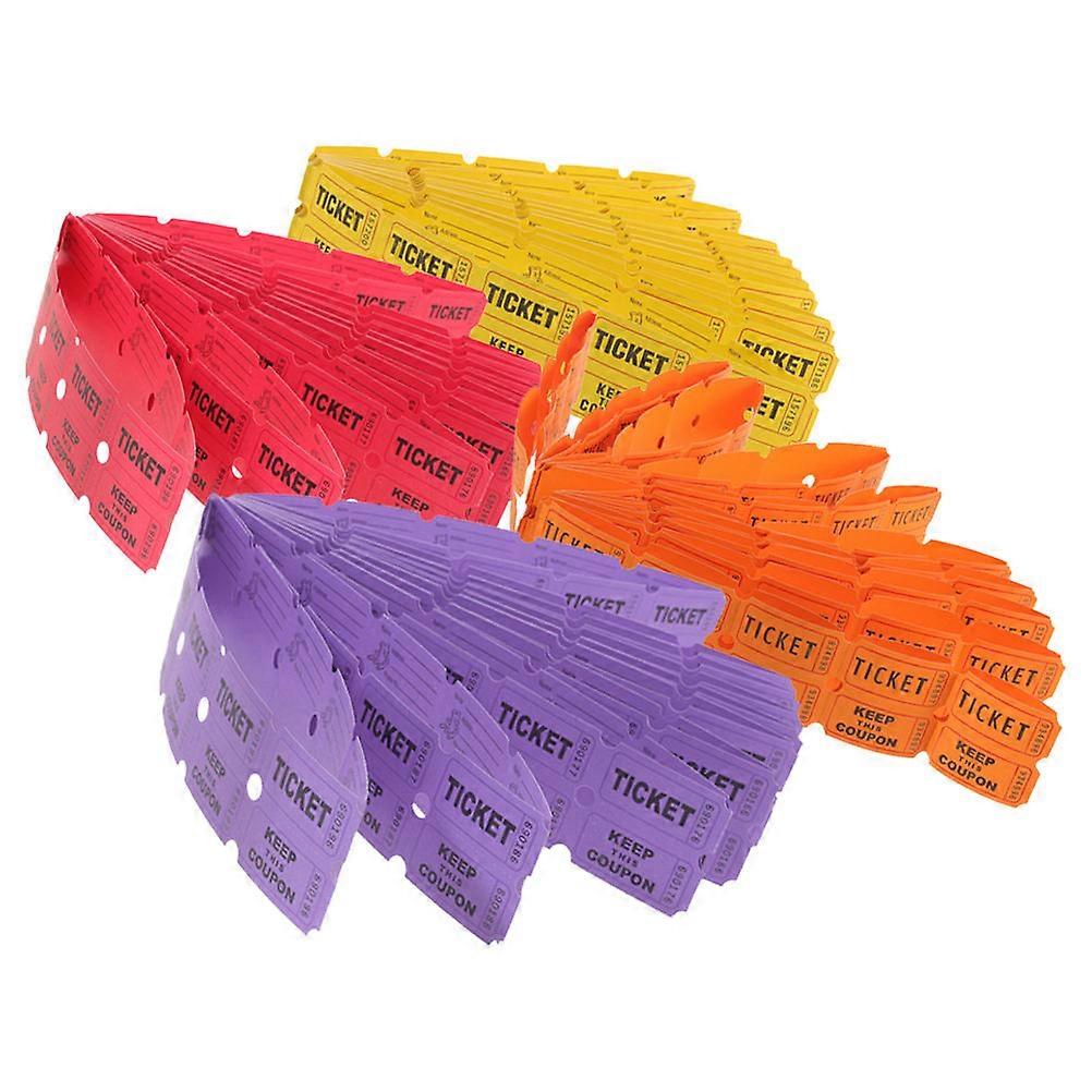 Universal Ticket Labels 400Pcs Raffle Tickets Rectangular for Celebration Birthday Party Wedding