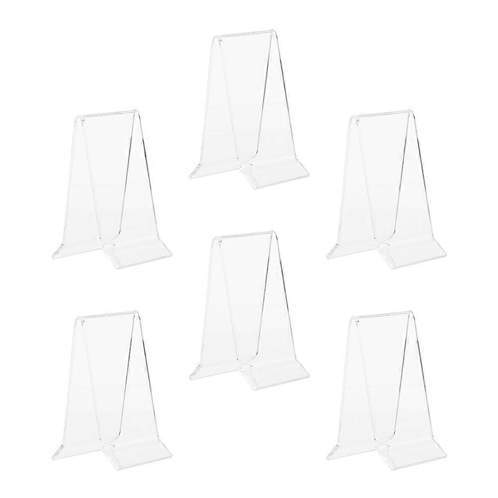 Here's a refined and professional product description for your **6pcs Acrylic Shoe Display Stands / Transparent Sandal Racks**:
### **6pcs