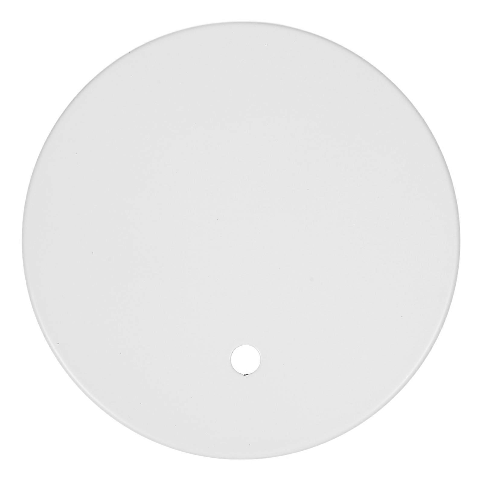 White Round Lamp Base For Table Lamp Replacement Convenient Wire Passage Bedroom Living Room 1Set