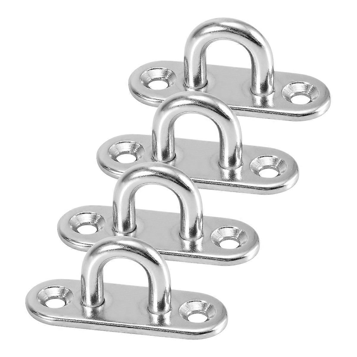 U Shaped Stainless Hooks Ideal For Saltwater Environment Approx 4.5 X 1.5 X 2 Cm Easy To Install 8 Pcs