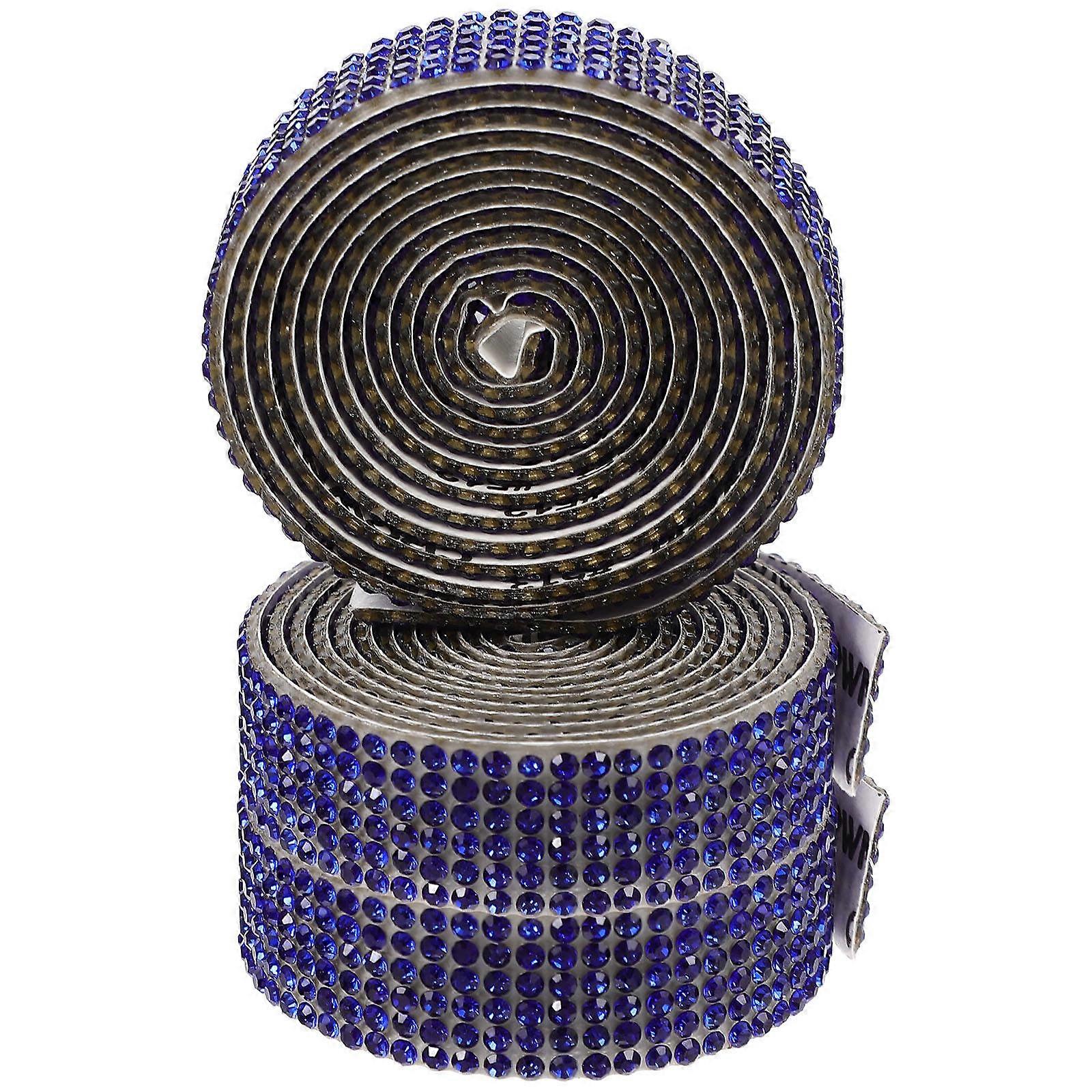 3 Rolls Self Adhesive Rhinestone Ribbon for DIY Crafts, Clothing, and Decor – Cuttable, Wear Resistant Bling Trim for Cakes, Bouquets, Vases
