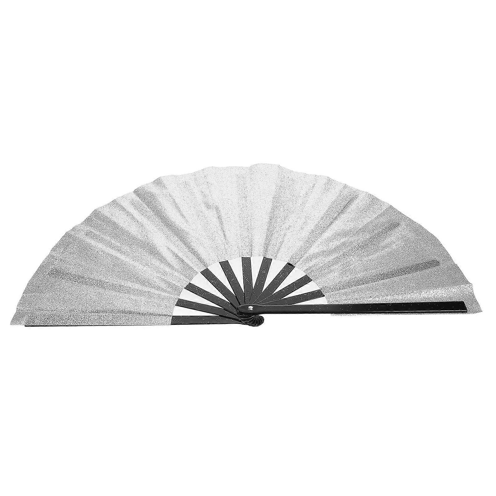 Portable Hand Fan Glitter Folding Handheld Fan For Nightclub Dance Performance Women Cooling 1Set