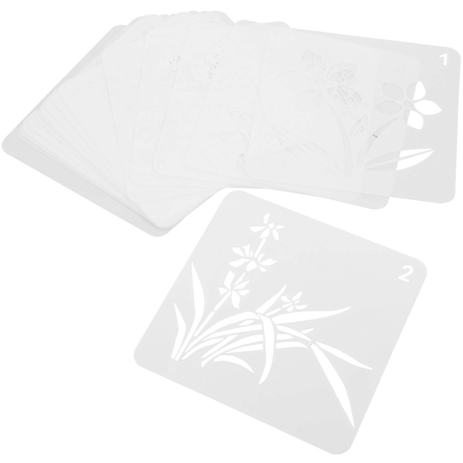 Plastic Stencils Reusable 20Set Drawing Stencils For Kids 13X13Cm Delicate And Decorative Children Crafts
