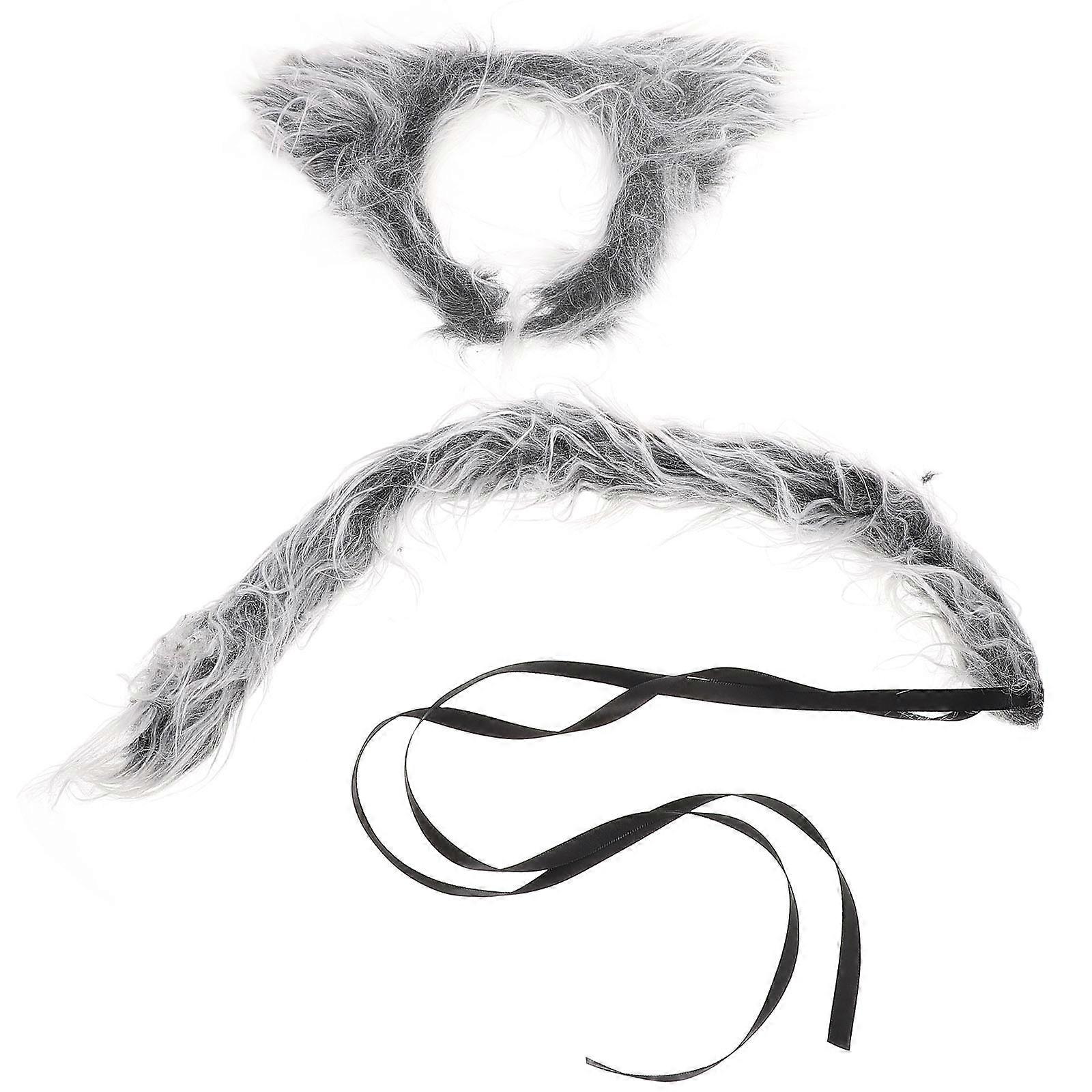 It sounds like you're describing a product listing for **fluffy ears and tail set** intended for adults. Here's a polished version of your