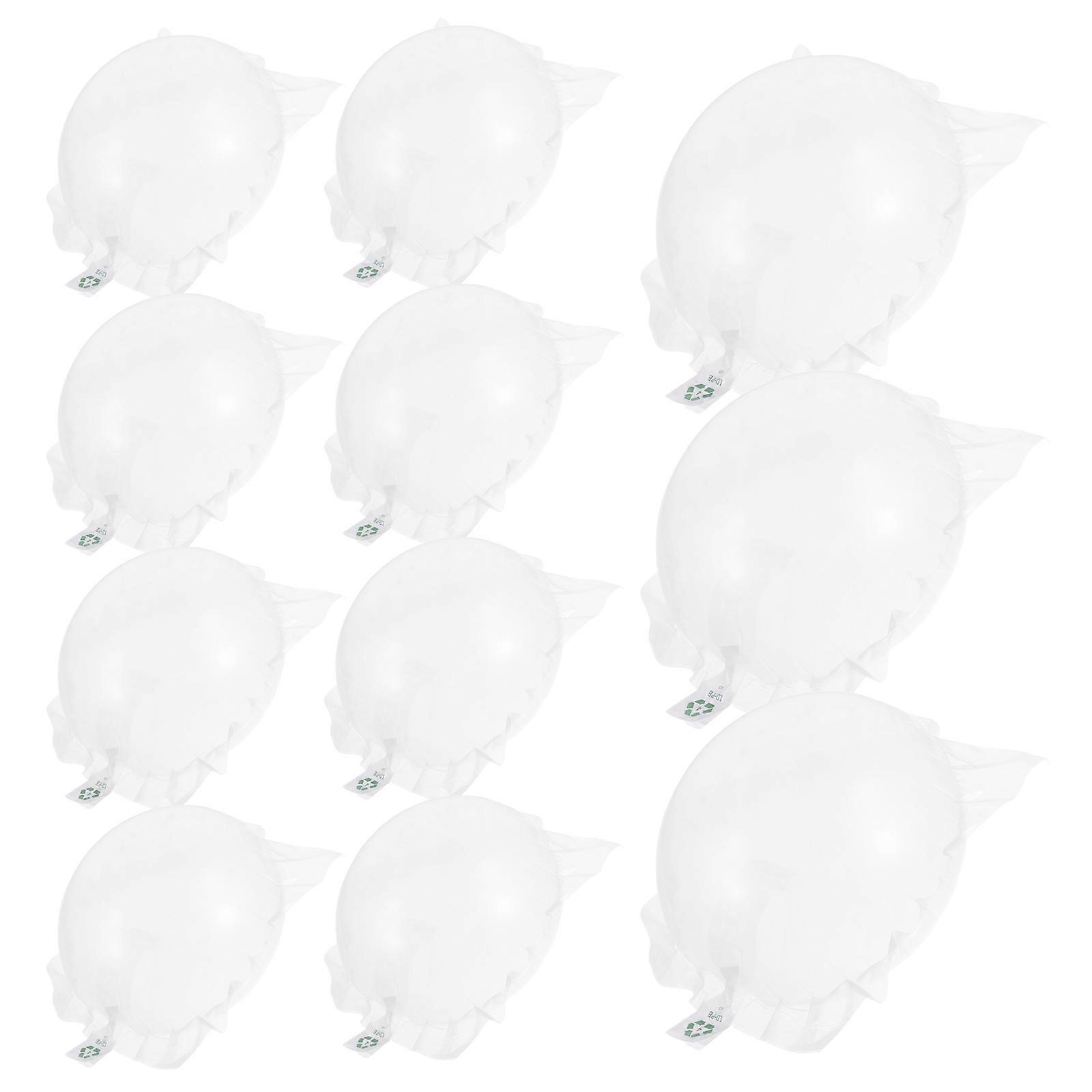 Clear Air Packing Bags 50Pcs Inflatable Hat Shaper Supports Shape Support For Fragile Items 9.8X9.8X0.39in