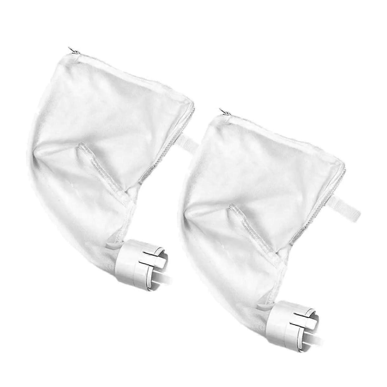 Reusable Pool Cleaning Bags - 2 Pack Efficient Filter for Swimming Pool Debris, Compatible with Dirt and Leaf Collection